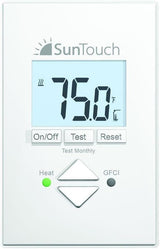 SunTouch SunStat Core Non-Programmable Thermostat for Floor Heating Systems, 4.63 x 2.95 x 1.65 inches, White